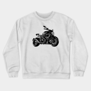 Diavel Carbon Bike Sketch Art Crewneck Sweatshirt